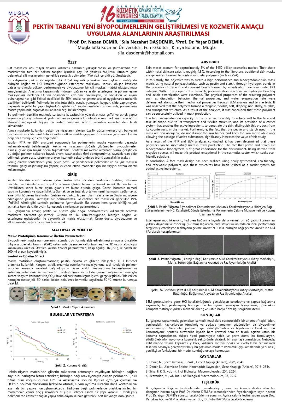 MSKÜ Fen Fakültesi’nden Uluslararası Kongrede Birincilik ve İkincilik 4